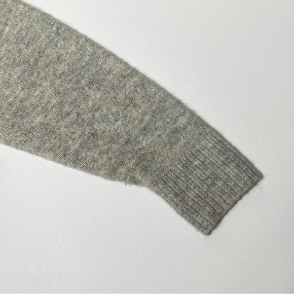 H&M Long Line Open Front Wool Blend Soft Minimalist Cardigan Women's Size Medium - Picture 4 of 15